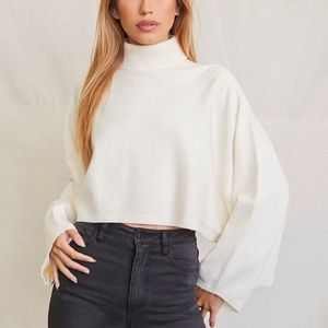 Cropped Turtleneck Sweater